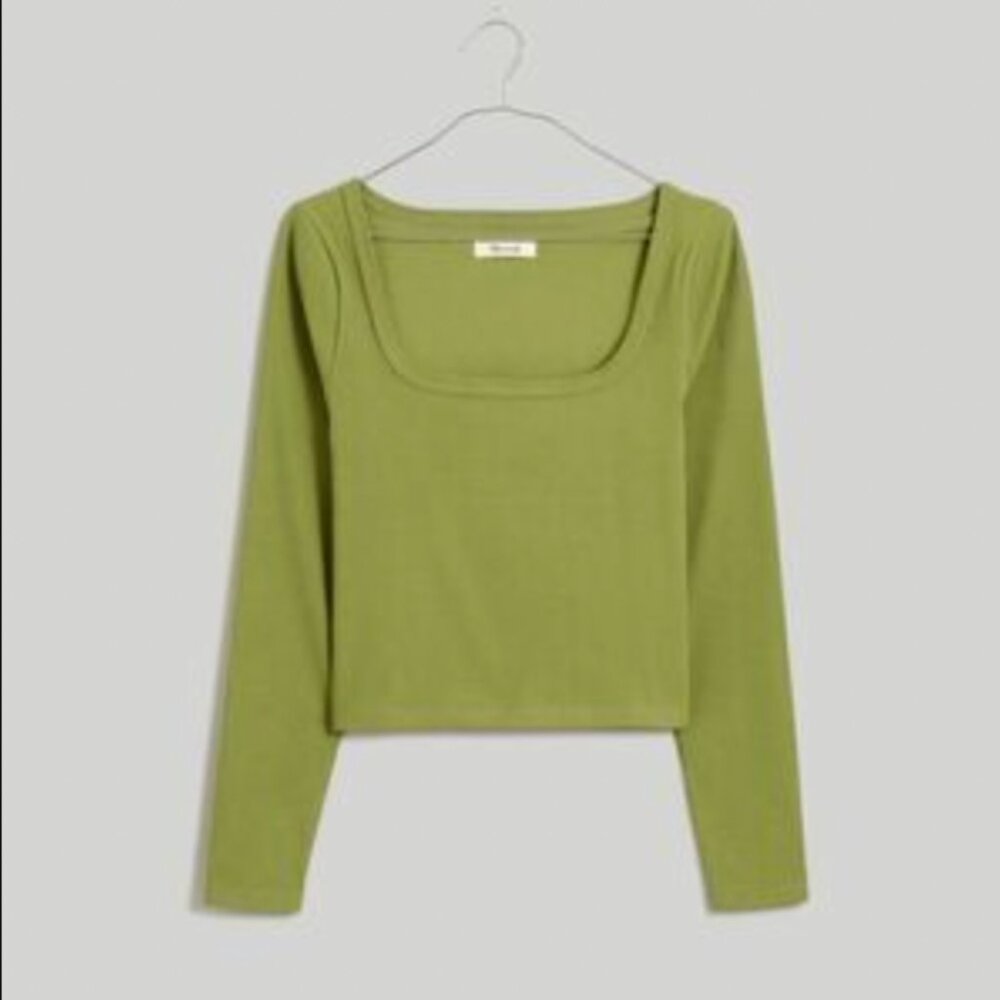 Madewell Square-Neck Long-Sleeve